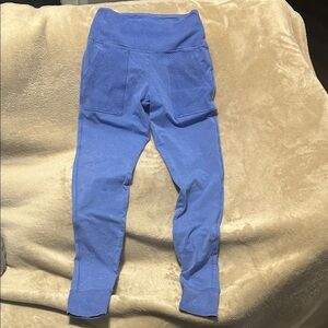 Aerie Chill ribbed pocket legging blue